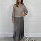 🔥Hot Sale 50% OFF!!⚡50K+ SOLD!❄️🔥Women's Solid Color Long Sleeve Jumper & Pleated Bottom Dress