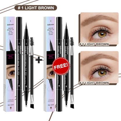 💖BUY 1 GET 1 FREE-Each Only ￡4.49!! 💖2-in-1 4D Eyebrow Pencil (Natural Brow Makeup and Eyelash Line)
