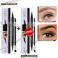 💖BUY 1 GET 1 FREE-Each Only ￡4.49!! 💖2-in-1 4D Eyebrow Pencil (Natural Brow Makeup and Eyelash Line)