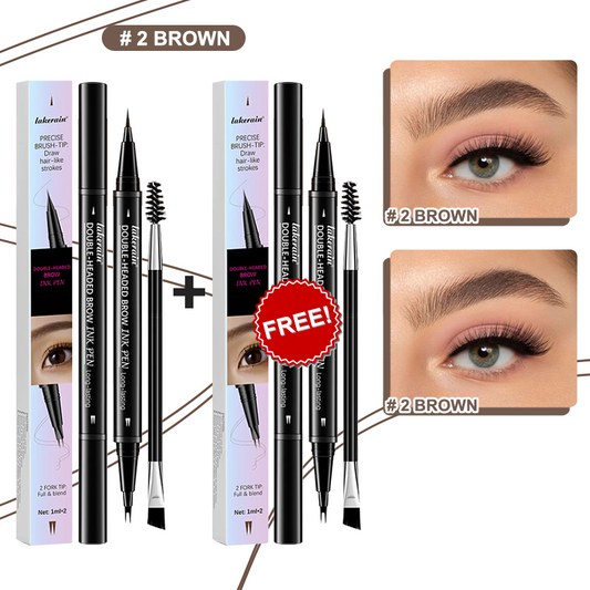💖BUY 1 GET 1 FREE-Each Only ￡4.49!! 💖2-in-1 4D Eyebrow Pencil (Natural Brow Makeup and Eyelash Line)