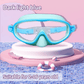 🔥SUMMER GIFT – ONLY £9.99!!🏆#1 Bestselling🏊‍♀️HD children's large frame waterproof and anti-fog swimming goggles