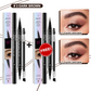 💖BUY 1 GET 1 FREE-Each Only ￡4.49!! 💖2-in-1 4D Eyebrow Pencil (Natural Brow Makeup and Eyelash Line)