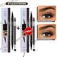 💖BUY 1 GET 1 FREE-Each Only ￡4.49!! 💖2-in-1 4D Eyebrow Pencil (Natural Brow Makeup and Eyelash Line)