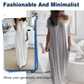 💃Last Day Special Discount❤️🥰Women's Summer Casual Loose Solid Color Short-Sleeve Long Dress