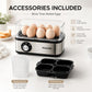 ⏳LAST DAY SALE 50% OFF ⏰🍳Multifunctional Egg Steamer with Clear Lid