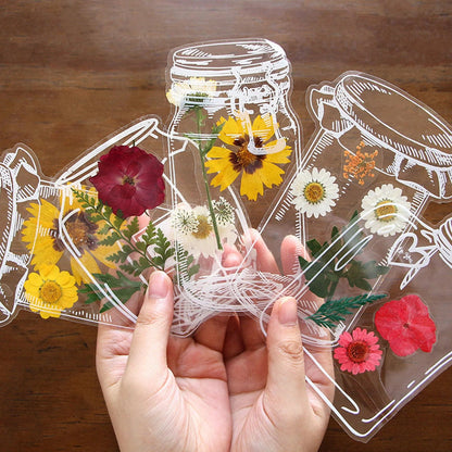 40pcs Transparent Dried Flower Bookmarks-DIY Gifts Bookmarks