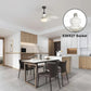 ⏳LIMITED TIME SALE 50% OFF🌀40W LED Ceiling Fan Light – 20.5” Ultra-Quiet with Remote 🎯 | E27 + FREE B22 Adapter 🔌 | For Bedroom 😴, Kitchen 👩‍🍳 & Garage 🛠️ – UK Ready! 🇬🇧