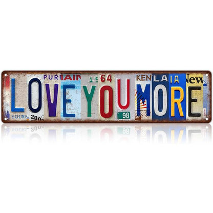 💕Hot Sale 50% OFF!!⚡Love You More Vintage Wall Sign 💕 Perfect for Your Cozy Nook