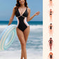 👙2026 NEW TYPE 50% OFF✨Women's Color Block Shapewear One Piece Swimsuit