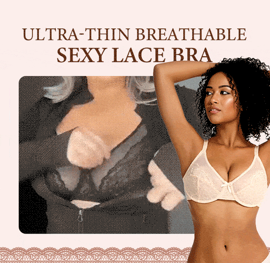 🏆 LIMITED-TIME PRICE: £10.99!!💐Minimal lace bra with full coverage
