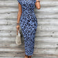 🥳2026 HOT SALE 50% OFF! 🥳💞50K+ SOLD!🌸Women's Knot Bodycon Dress – Leopard print, tummy-flattering knot. Comfy & chic for parties or date nights. Feel gorgeous. ✨🌹