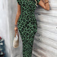 🥳2026 HOT SALE 50% OFF! 🥳💞50K+ SOLD!🌸Women's Knot Bodycon Dress – Leopard print, tummy-flattering knot. Comfy & chic for parties or date nights. Feel gorgeous. ✨🌹