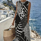 🎁Mother's Day Special Sale 50% OFF!💐Patchwork Leopard Print Sleeveless Long Dress