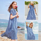 🔥LAST DAY SALE 49% OFF🔥 Striped Lapel Functional Pockets Button Down Shirt Dress