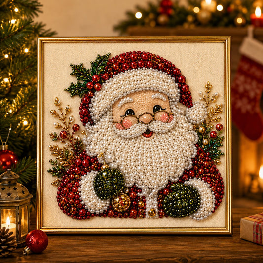 🥳2026 HOT SALE🥳💞50K+ SOLD!🎄✨ 50% OFF! DIY Christmas Pearl Diamond Art Kit – 5 festive designs, 3D raised beads & display frame included. A sparkling holiday masterpiece for your wall! 🖼️🎨