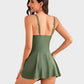 👙Last Day Sale 50% OFF💃Women's One Piece Tummy Control Tie Knot Swimsuit