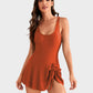 👙Last Day Sale 50% OFF💃Women's One Piece Tummy Control Tie Knot Swimsuit