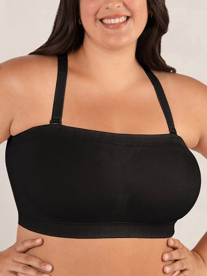 ⛱️Last Day Special Price £12.99!!🤩🔥Convertible Strapless Bandeau Bra with Wireless Comfort, Anti-Slip Grip & Removable Straps