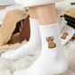 ⏳LAST DAY SALE 50% OFF!🔥Women's Cute Warm Highland Cow Embroidered Plush Socks