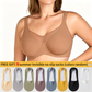 ⏳HOT SALE -BUY 1 GET 1 FREE !!!🖤Women's Elegant Sheer Full Coverage Non-padded Plus Size Bra