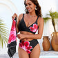 🎁Limited time 60% OFF⏳👙3-Piece Floral Modest High-Waist Swim Skirt Set