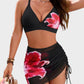 🎁Limited time 60% OFF⏳👙3-Piece Floral Modest High-Waist Swim Skirt Set