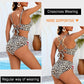 🎁Limited time 60% OFF⏳👙3-Piece Floral Modest High-Waist Swim Skirt Set