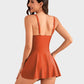 👙Last Day Sale 50% OFF💃Women's One Piece Tummy Control Tie Knot Swimsuit