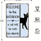 Vintage Black & White Cat Wall Art