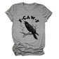 🏆LAST DAY SALE: Only £10.99!🔥 Humorous Crow Graphic T-Shirt – Say It With a Caw!