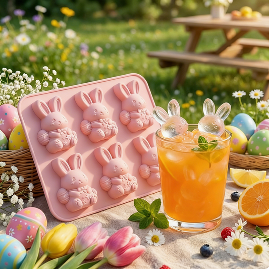 ⏳Last Day Special Price ￡6.99!!🐇🐰 Mini Highland Cow/Rabbit Ice Cube Mold – Cute 3D Ice for Drinks, Parties & Gifts