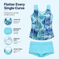 🏖️ 50% OFF! ✨ Sporty Two-Piece Bathing Suit – Criss-Cross Neck, Boy Shorts, Quick-Dry 🏄‍♀️