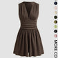 👗 LIMITED-TIME 50% OFF! 💐Women's Sleeveless V-Neck Ruched Waist Romper🏖️