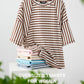 🔥LIMITED TIME SALE 50% OFF⚡50K+ SOLD💕🔥Women's Oversized Striped Color Block Summer T-Shirt