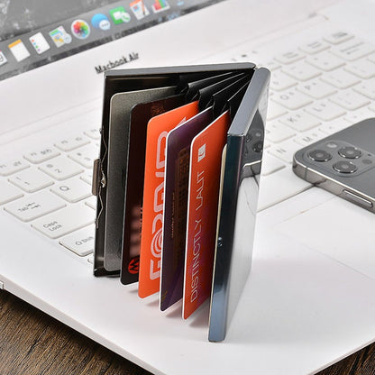 💸 Save More Today - BUY 2 GET 1 FREE⚡📇RFID Blocking Card Holder – Slim Stainless Steel Wallet with 3 Capacity Options