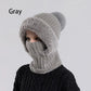⏰Black Friday Mega Deal – ￡12.99!!💖Women's Winter One-Piece Knitted Beanie Scarf Mask