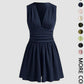 👗 LIMITED-TIME 50% OFF! 💐Women's Sleeveless V-Neck Ruched Waist Romper🏖️