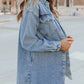 2025 Women's Casual Denim Button Down Distressed Jacket (Buy 2 Free Shipping)