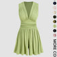 👗 LIMITED-TIME 50% OFF! 💐Women's Sleeveless V-Neck Ruched Waist Romper🏖️