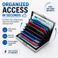 💸 Save More Today - BUY 2 GET 1 FREE⚡📇RFID Blocking Card Holder – Slim Stainless Steel Wallet with 3 Capacity Options