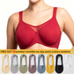 ⏳HOT SALE -BUY 1 GET 1 FREE !!!🖤Women's Elegant Sheer Full Coverage Non-padded Plus Size Bra