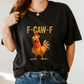💥Surprise Price: Only £10.99!!🐓F-Caw-F😍Humorous Chicken Pattern T-Shirt🖤