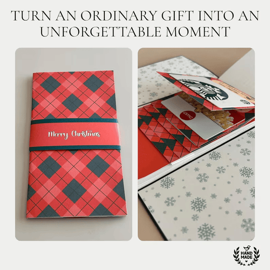 🏆Flash Sale⚡ 50K+ SOLD! Almost Gone-🎅Handmade Christmas gift card booklet