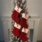 🔥Hot Sale🔥Cozy Knit Socks, Embroidered Candy Gift Bag, Letter Christmas Stocking