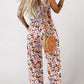 🏖️LAST DAY SALE: ONLY ￡14.99!!🌼Women’s Casual Print Sleeveless Overalls Jumpsuits