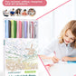 6 PCS Multi-Color Pen, 0.5mm Color Pen, 4-in-1 Multi-Color Ink Pen
