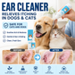 🐶🐱 Ear cleaner, Relieves itching in dogs & cats