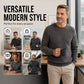 ✨2026 Collection at 50% OFF & FREE SHIPPING🎁JMIERR Men's Crewneck Sweater Soft Casual Sweaters Classic Long Sleeve Pullover Sweaters with Ribbing Edge