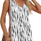 🔥 Last Day Special Price :￡12.99!!👚Women's Print Flowy Sleeveless V Neck Peplum Tank Tops