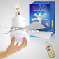 ⏳LIMITED TIME SALE 50% OFF🌀40W LED Ceiling Fan Light – 20.5” Ultra-Quiet with Remote 🎯 | E27 + FREE B22 Adapter 🔌 | For Bedroom 😴, Kitchen 👩‍🍳 & Garage 🛠️ – UK Ready! 🇬🇧